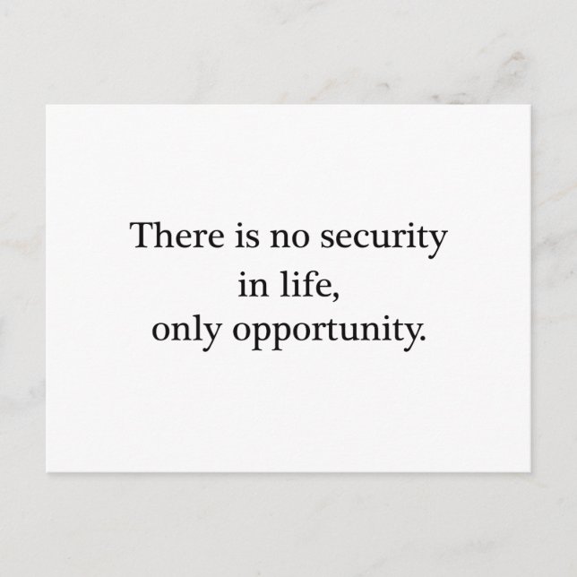 Carte Postale Opportunité (Devant)