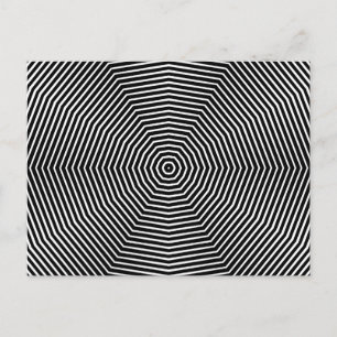 Carte Postale Optical Illusion Lines