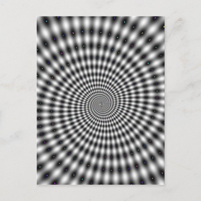 Carte Postale Optical illusion spiral (Devant)