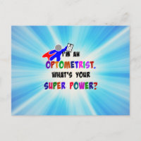 Optométriste Superhero conception personnalisée