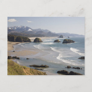 Carte Postale OR, Côte de l'Oregon, Parc d'état Ecola, Crescent