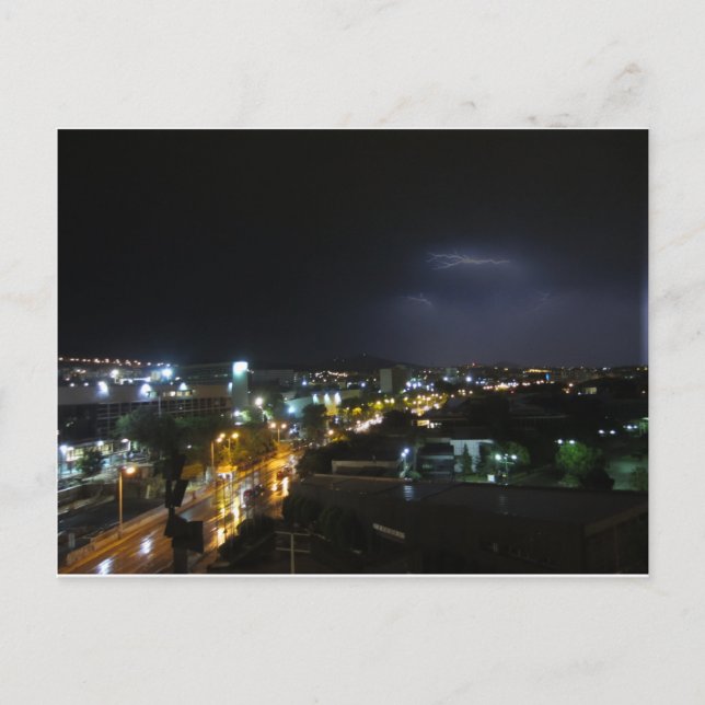 Carte Postale Orage sur Thessalonique (Devant)