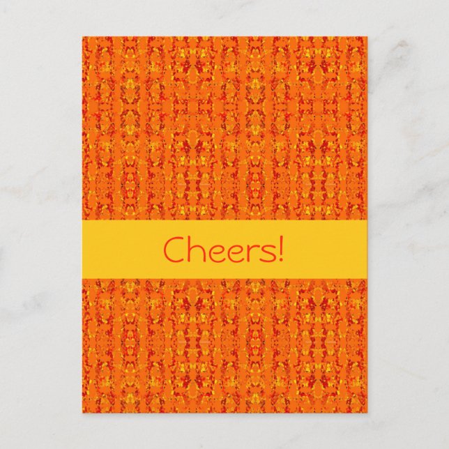 Carte Postale Orange Aztek (Devant)