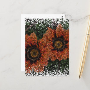 Carte postale Orange Daisy Balls