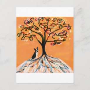 Carte Postale Orange de Boston Terrier