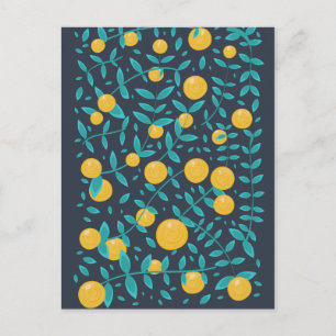 Carte Postale Orange Fruit Vintage