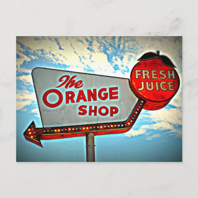 Carte postale Orange Shop (Devant)