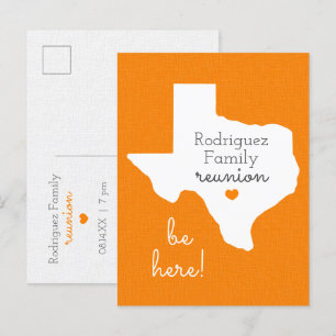 Carte postale Orange State of Texas Family Reunion