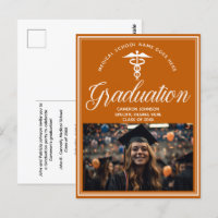 Orange White Médicale School Photo Party