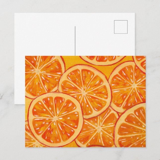 Carte Postale Oranges (Devant / Derrière)