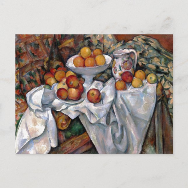 Carte Postale Oranges à vie morte - Paul Cezanne Peinture Art (Devant)