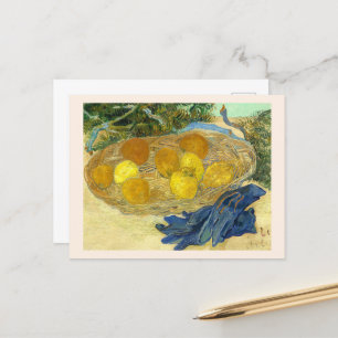 Carte Postale Oranges et citrons avec gants bleus de Van Gogh