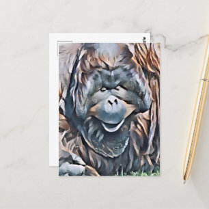 CARTE POSTALE ORANGUTAN