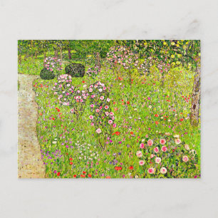 Carte Postale Orchard Gustav Klimt avec Rose