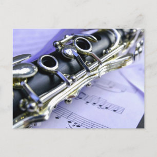 Carte Postale Orchestre de musique Clarinet Sheet