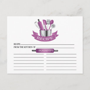 Carte Postale Orchidée Outils de cuisine Fête des mariées Recett