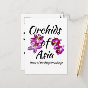 Carte Postale Orchidées d'Asie