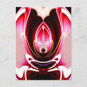 Carte Postale Ordinateur numérique Art Abstrait moderne