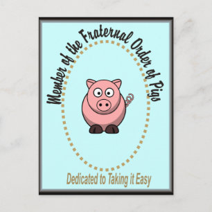 Carte Postale Ordre fraternel des porcs