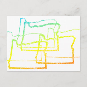 Carte Postale oregon chill flou