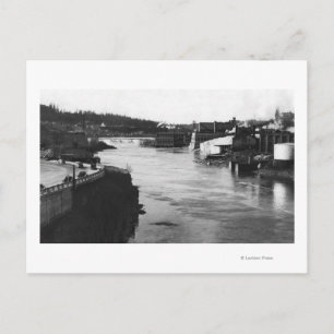 Carte Postale Oregon City, OU Willamette Falls et Paper Mills