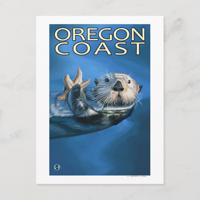 Carte Postale Oregon Coast Sea Otter (Devant)