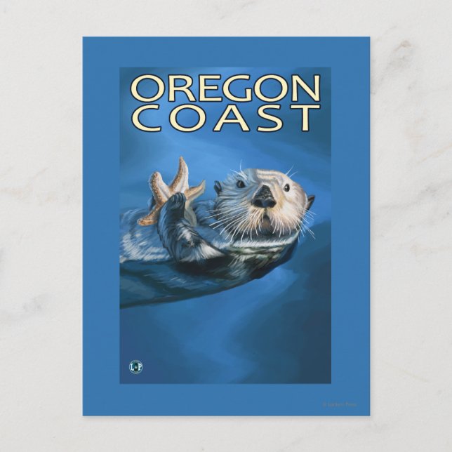 Carte Postale Oregon Coast Sea Otter (Devant)