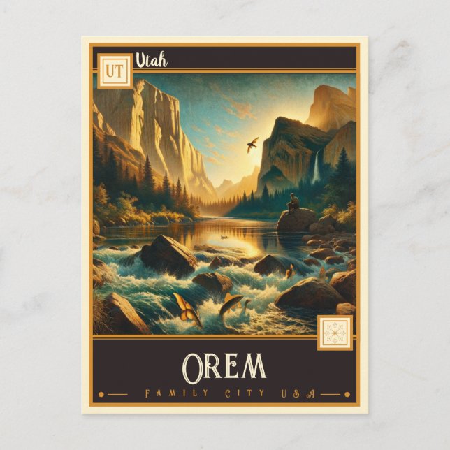 Carte Postale Orem, Utah | VINTAGE (Devant)