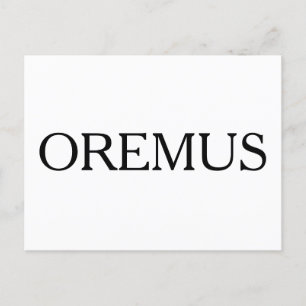 Carte postale OREMUS