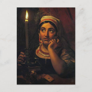 Carte Postale Orest Kiprensky - Vendeur de fortune avec une boug