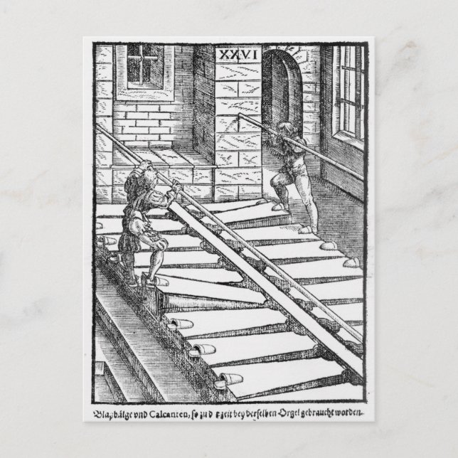 Carte Postale Organ Bellows et Blowers (Devant)