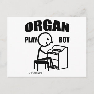 Carte Postale Organ Play Boy