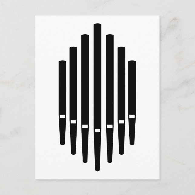 Carte Postale Organe de tuyau (Devant)