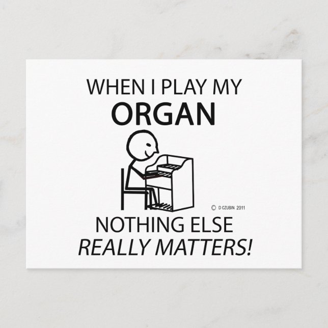 Carte Postale Organe Rien D'Autre N'A D'Importance (Devant)
