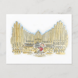 Carte Postale Organiste