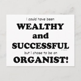 Carte Postale Organiste riche et réussi