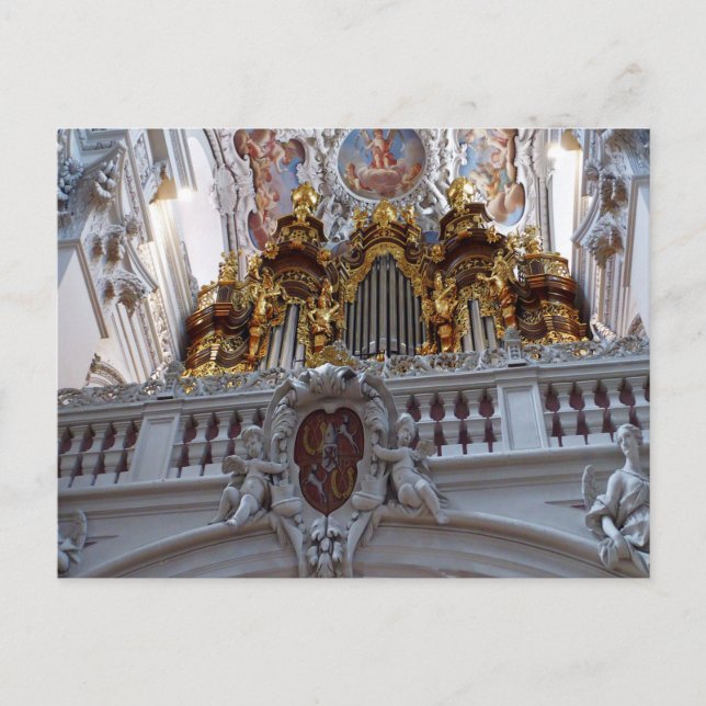 Carte Postale Orgue à tuyaux Whistle Passau (Devant)