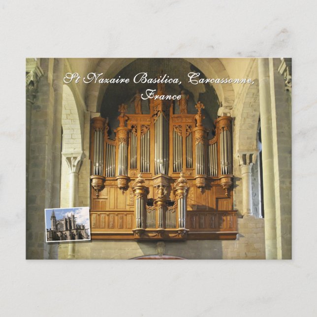 Carte Postale Orgue de Carcassonne (Devant)