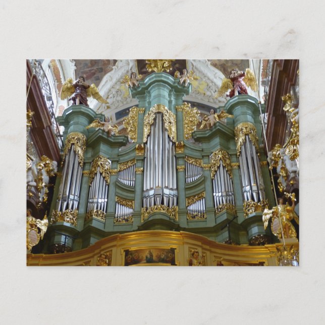 Carte Postale Orgue de tuyère Pologne (Devant)
