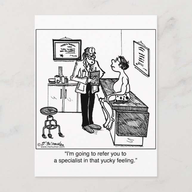 Carte Postale Orientation vers un médecin spécialisé dans la sen (Devant)