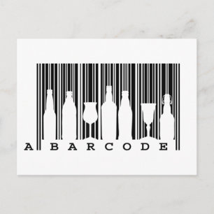 Carte Postale Original amusant © code-barres noir et blanc (code