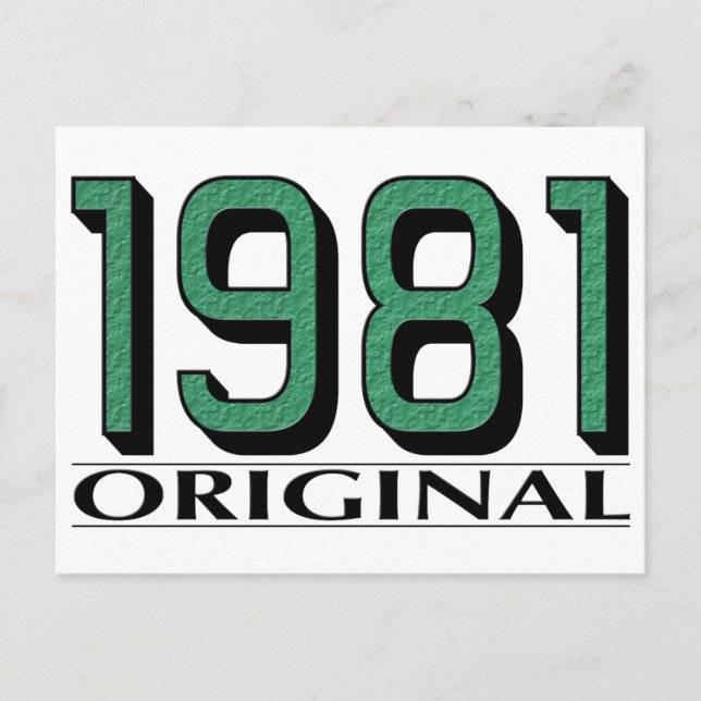 Carte Postale Original en 1981 (Devant)