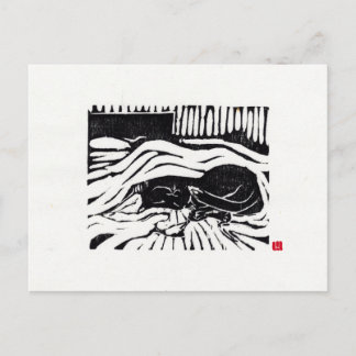 Carte postale originale Cat Art