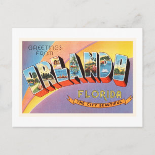 Carte Postale Orlando Florida FL Vieux souvenir Vintage voyage