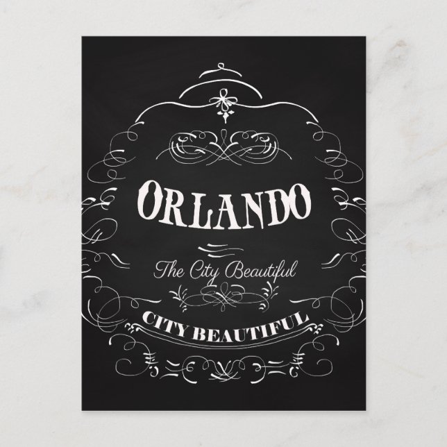 Carte Postale Orlando Florida - La Belle Ville (Devant)