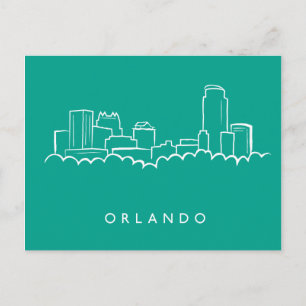 Carte Postale Orlando Florida Skyline