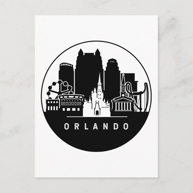 Carte Postale Orlando Florida Skyline (Devant)