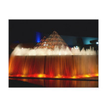 Orlando Theme Park Fontaine éclairée la nuit
