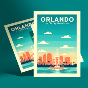 Carte Postale Orlando vintage