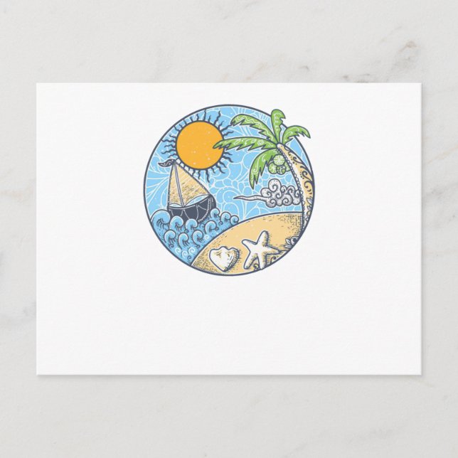 Carte Postale Ornement d'été (Devant)